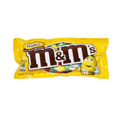 M&M's Milk Chocolate-Coated Candy with Peanuts 48 ct Box 8/Case