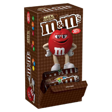 Picture of Mars Plain M&M Candy  Single Serving  1.69 Ounce  36 Count Box