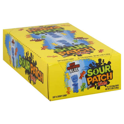 Picture of Sour Patch Kids Chewy Sour Candy  Single Serve  2 Ounce  24 Ct Box
