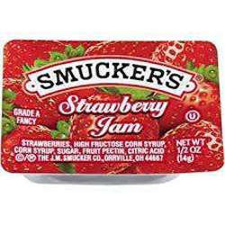 Picture of Smucker's Strawberry Jam  Cup  0.5 Oz Package  200/Case