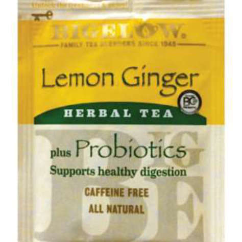Picture of Bigelow Lemon Ginger Herb Plus Probiotics (79 Units)