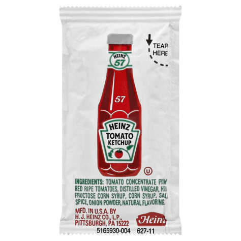 Picture of Heinz Ketchup  Packet  Single Serve  7 Gm  750/Case