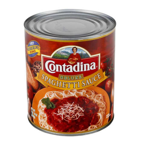 Picture of Contadina Spaghetti Sauce  with Onions & Spices  Fully Prepared  #10  10 Can Sz Can