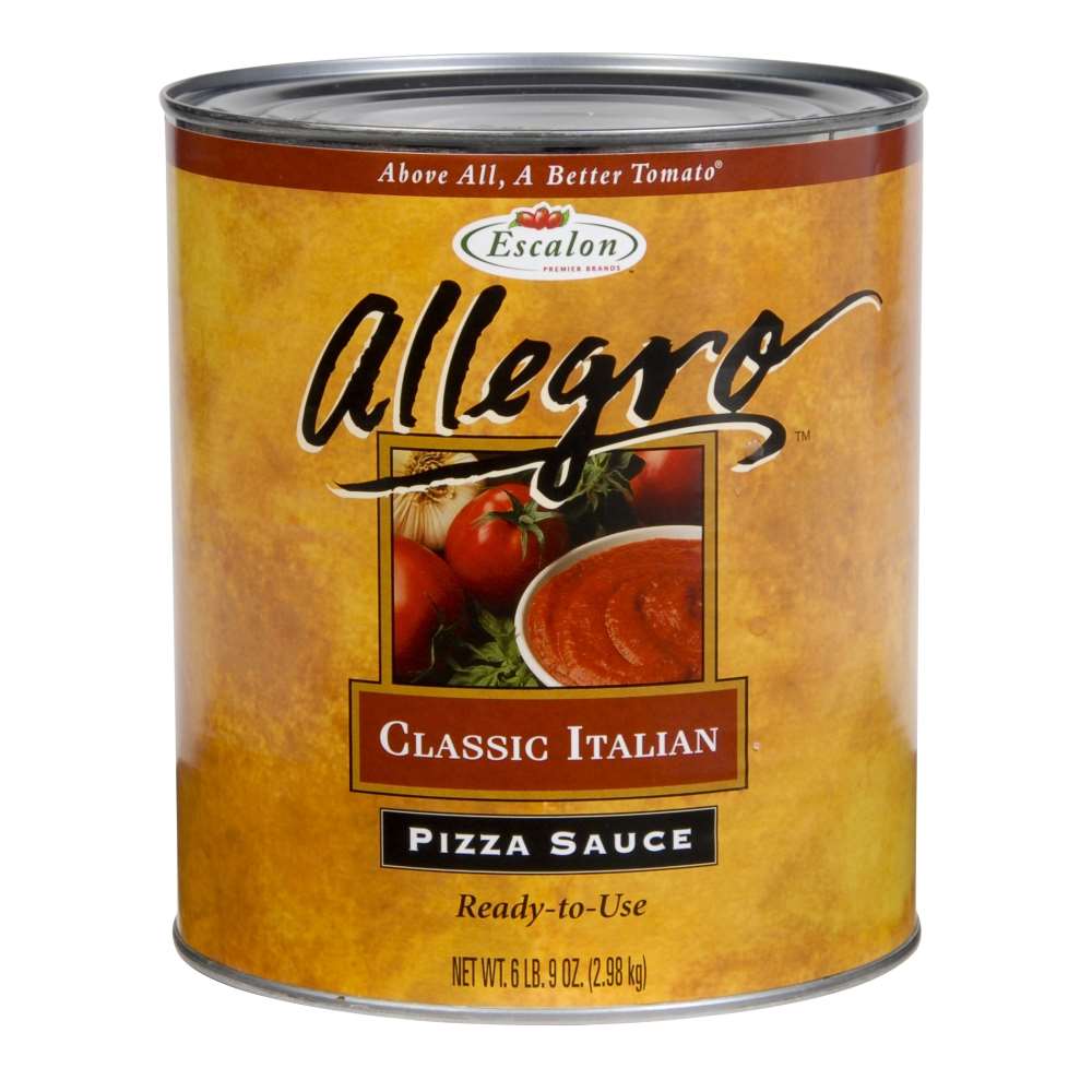 Allegro Seasoned Pizza Sauce with Oil Fully Prepared 10 10 Can Sz Can