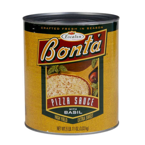 Picture of Bonta Pizza Sauce  with Basil  #10  10 Can Sz Can