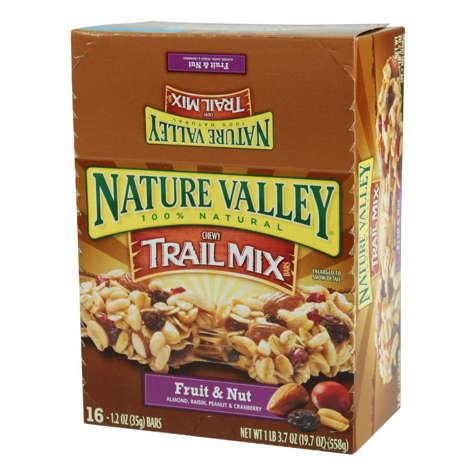 Picture of Nature Valley Fruit & Nut Granola Bars  Whole Grain  1.2 Ounce  16 Ct Box