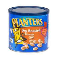 Picture of Planters Dry Roasted & Salted Peanuts  52 Oz Jar