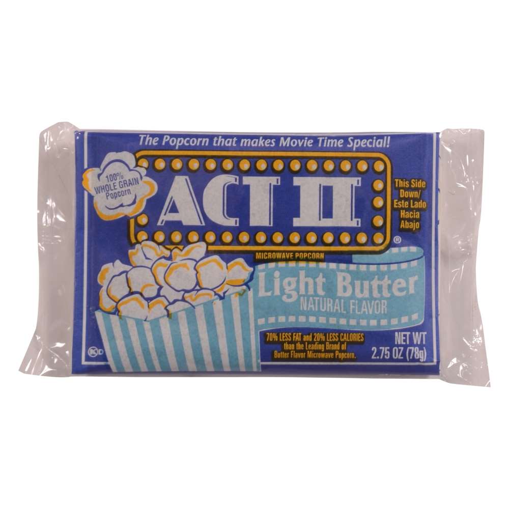 Act Ii Microwave Popcorn SingleServe 2.75 Ounce 18 Ct