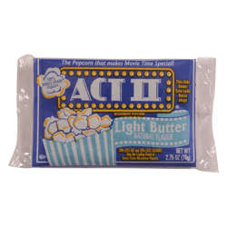 Picture of Act Ii Microwave Popcorn  Single-Serve  2.75 Ounce  18 Ct Tray