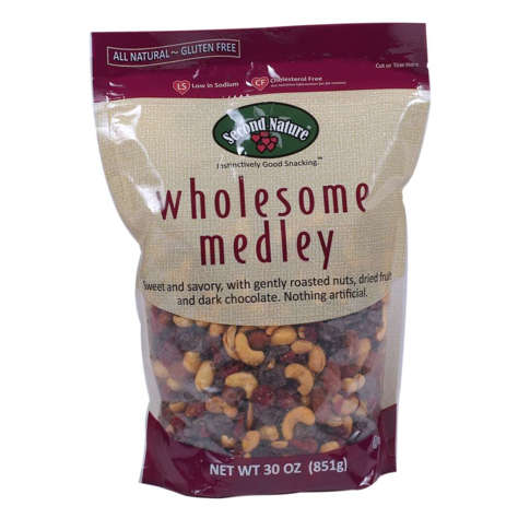 Picture of Second Nature Wholesome Medley Snack Mix  30 Oz Bag