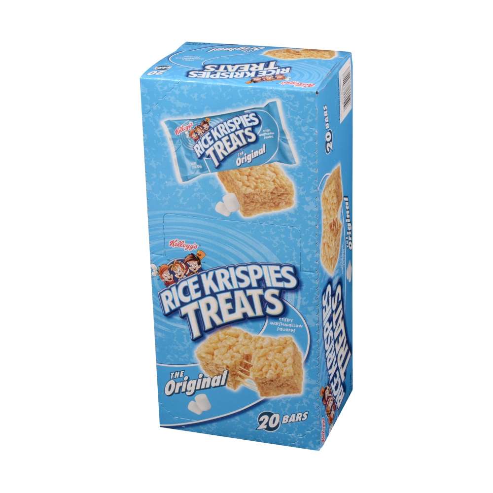Kellogg's Rice Krispies Treats Marshmallow Snacks 20 Ct Box-Cartnut.com