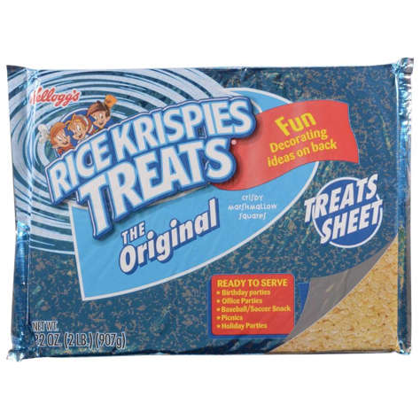 Picture of Kellogg's Rice Krispies Treats Marshmallow Snacks  12 x 15 Inch Sheet  2 Lb Box