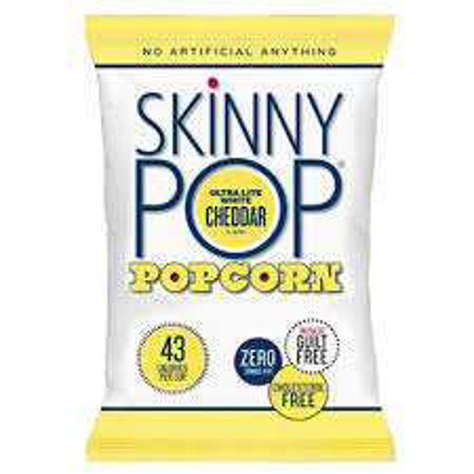 Picture of SkinnyPop White Cheddar Popcorn  Single Serve  4.4 Oz Bag