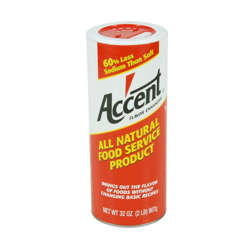 Picture of Accent Flavor Enhancer Seasoning  Shaker  2 Lb Carton  1/Each
