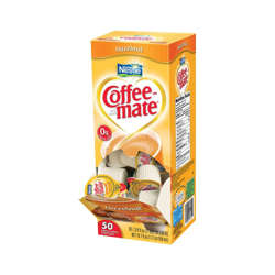 Picture of Coffee-mate Hazelnut Non-Dairy Liquid Creamer Cups  Shelf-Stable  Single-Serve  0.38 Fluid Ounce  50 Ct Box