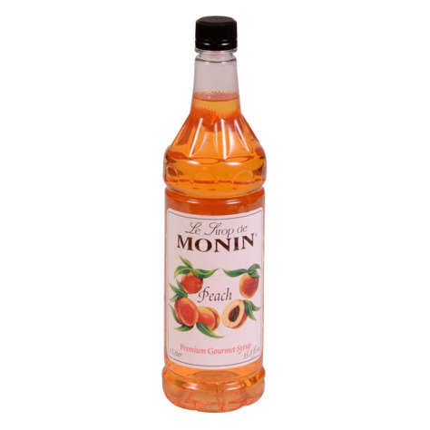 Picture of Monin Peach Beverage Syrup, Plastic, 1 Ltr