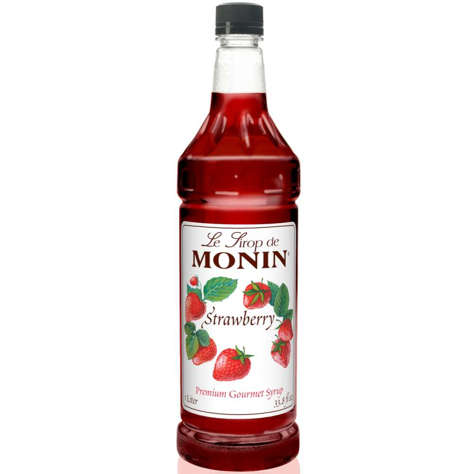 Picture of Monin Strawberry Beverage Syrup  Plastic  1 Ltr