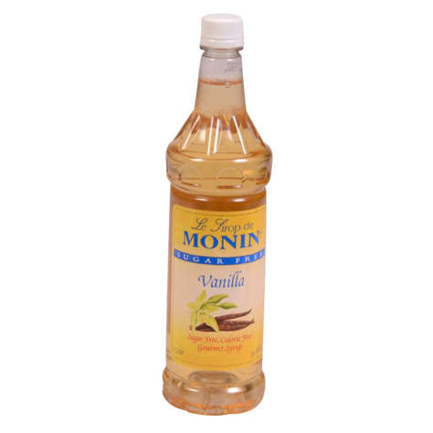 Picture of Monin Sugar-Free Vanilla Beverage Syrup  Plastic  1 Ltr