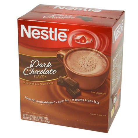 Picture of Nestle Dark Chocolate Hot Cocoa Mix  Single-Serve  50 Ct Box  6/Case