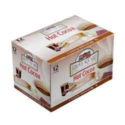 Picture of Grove Square Single-Serve Hot Cocoa Mix  Cups  Compatible with Keurig Brewer  24 Ct Box