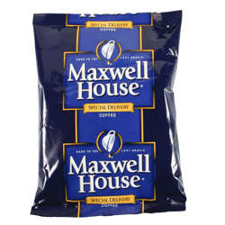 Picture of Maxwell House Special Delivery Ground Coffee  Filter Pouch  1.2 Ounce  7 Ct Bag  6/Case