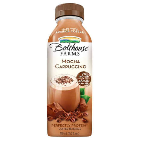 Picture of Bolthouse Farms Mocha Cappuccino Protein & Nutrient Enhanced Ready-to-Drink Iced Coffee  15.22 Fluid Ounce  450 Ml  6/Case