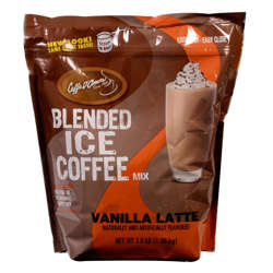 Picture of DaVinci Vanilla Latte Powdered Iced Coffee Mix  Shelf-Stable  3 Lb Bag  4/Case
