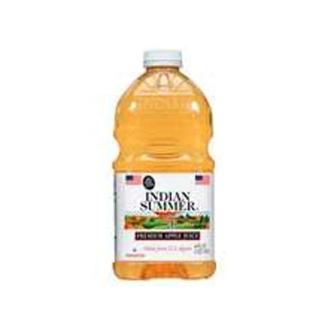 Picture of Indian Summer 100% Apple Juice  Shelf-Stable  96 Fl Oz Bottle