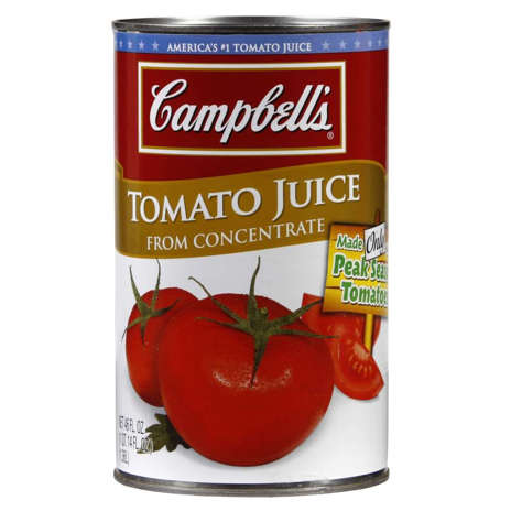 Picture of Campbell's 100% Tomato Juice  Shelf-Stable  Can  46 Fl Oz Can  12/Case