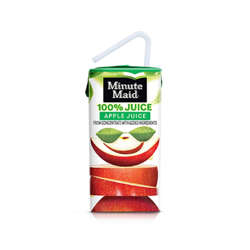 Minute Maid 100 Apple Juice Box Shelf Stable Single Serve 6 Fl Oz