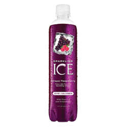 Picture of Sparkling ICE Grape Raspberry Flavored Sparkling Water  No Calorie  17 Fluid Ounce  17 Oz Bottle  12/Case