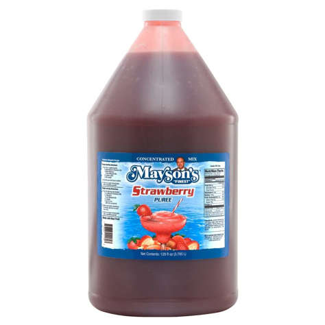 Picture of Mayson's Strawberry Puree Cocktail Mix  Concentrate  Shelf-Stable  1 Gal  4/Case