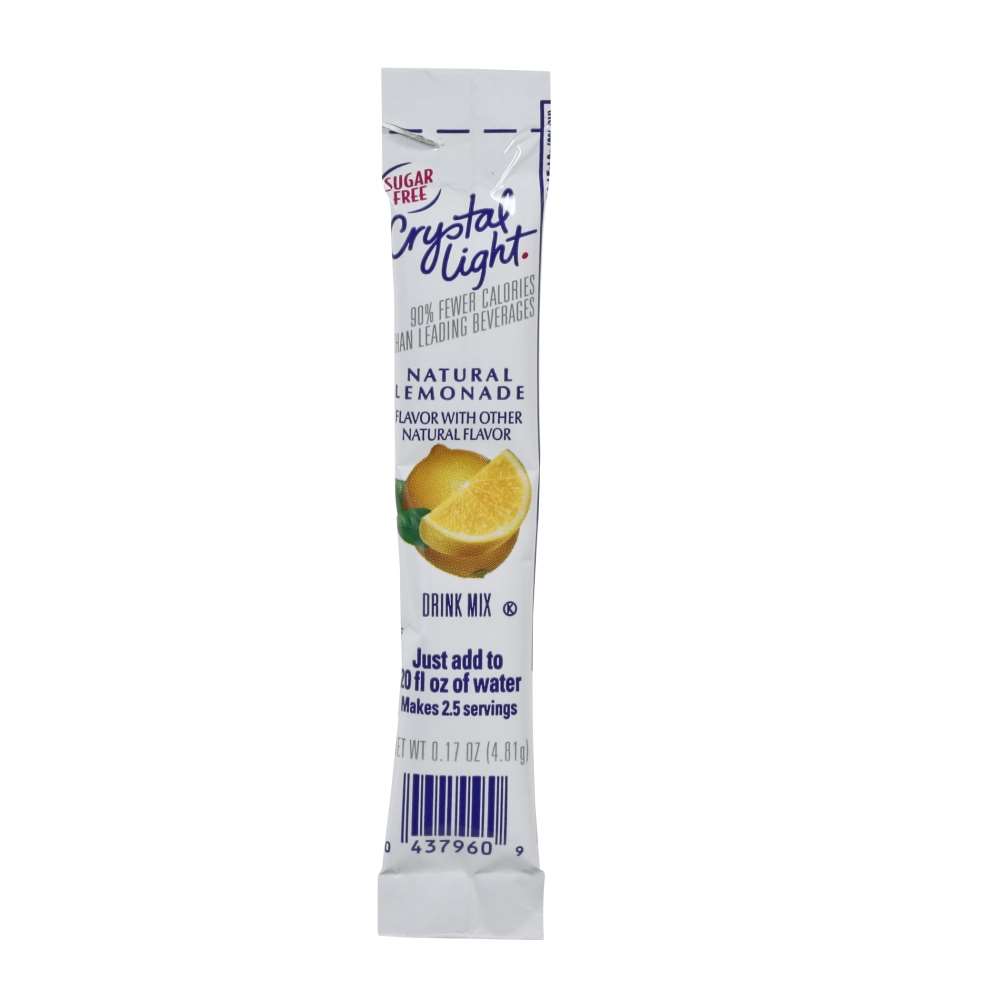 Crystal Light Powdered SugarFree Lemonade Drink Mix SingleServe Shelf