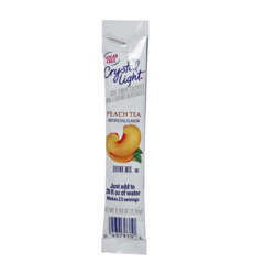 Picture of Crystal Light Powdered Sugar-Free Peach Iced Tea Drink Mix  Single-Serve  Shelf-Stable  30 Ct Box  4/Case