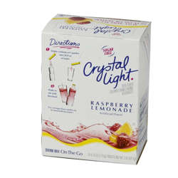 Picture of Crystal Light Powdered Sugar-Free Raspberry Lemonade Drink Mix  Single-Serve  Shelf-Stable  30 Ct Box  4/Case