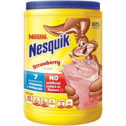Picture of Nesquik Powdered Strawberry Drink Mix  Bulk  Shelf-Stable  35.9 Oz Carton