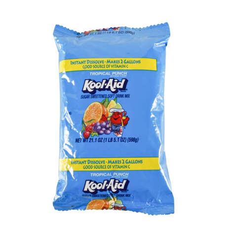 Picture of Kool-Aid Powdered Tropical Punch Drink Mix  Shelf-Stable  21.1 Oz Package  15/Case