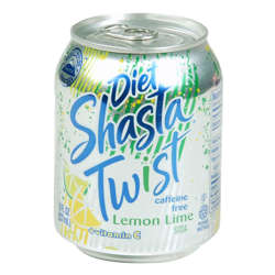 Picture of Shasta Diet Lemon-Lime Twist Soft Drink  Single-Serve  Can  8 Fl Oz Can  48/Case