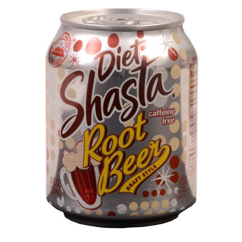 Picture of Shasta Diet Root Beer Soft Drink  Single-Serve  Can  8 Fl Oz Can  48/Case
