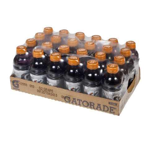 Picture of Gatorade G2 Low-Calorie Grape-Flavored Sports Drink  Single-Serve  12 Fl Oz Bottle  24/Case