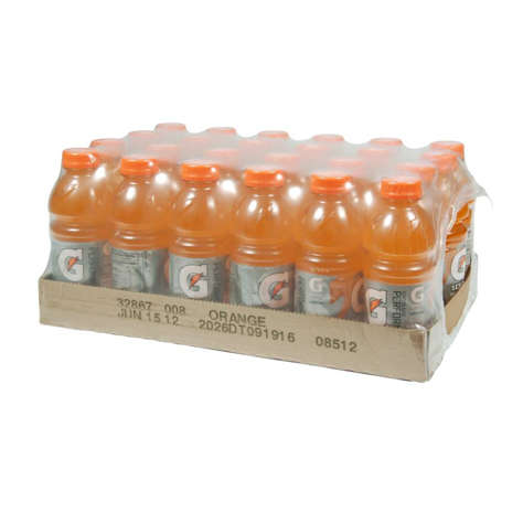 Picture of Gatorade Orange-Flavored Sports Drink  Single-Serve  20 Fl Oz Bottle  24/Case