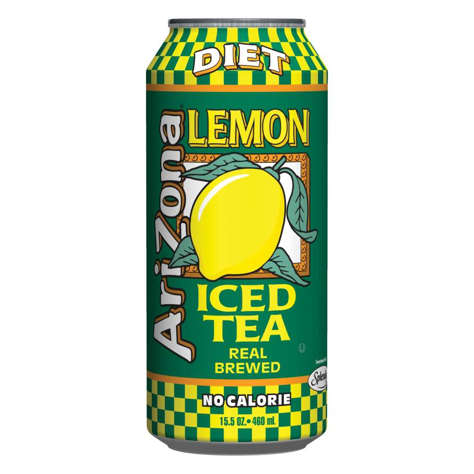 Picture of Arizona Diet Lemon Iced Tea  Single-Serve  Can  15.5 Fl Oz Can  24/Case
