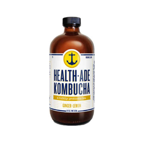 Picture of Health-Ade Kombucha Lemon Ginger Tea  Single-Serve  16 Fl Oz Bottle  12/Case