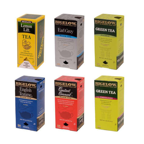 Picture of Bigelow Assorted Flavored Tea  Individually Wrapped With String  28 Ct Box  6/Case