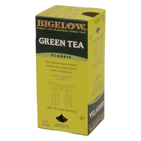 Picture of Bigelow Green Tea  Individually Wrapped With String  28 Ct Box