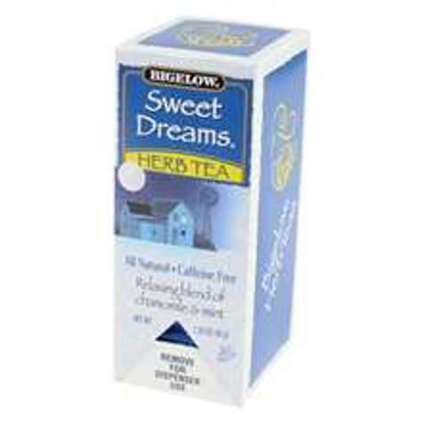 Picture of Bigelow Decaffeinated Sweet Dreams Chamomile & Mint Tea, Individually Wrapped With String, 28 Ct Box, 6/Case