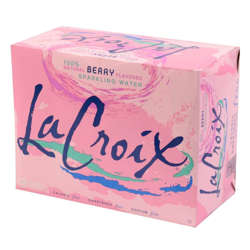 Picture of LaCroix Berry Flavored Natural Sparkling Water  No Calorie  Single-Serve  Can  12 Fluid Ounce  12 Ct Package  2/Case