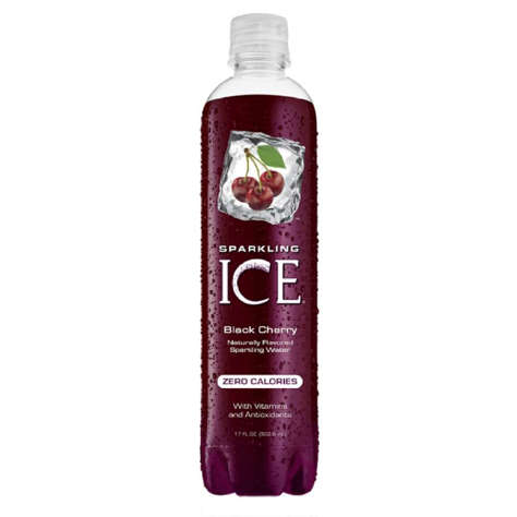 Picture of Sparkling ICE Black Cherry Flavored Sparkling Water  No Calorie  17 Fl Oz Bottle  12/Case