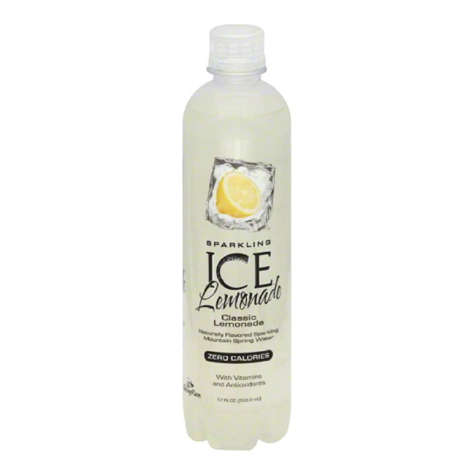Picture of Sparkling Ice Lemonade Flavored Sparkling Water, No Calorie, 17 Fl Oz Bottle, 12/Case