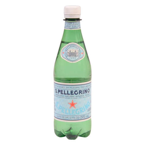 Picture of San Pellegrino Natural Sparkling Mineral Water  16.9 Fl Oz Bottle  24/Case